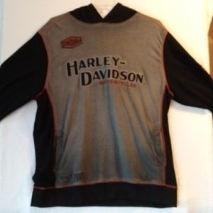 Genuine Harley-Davidson motor clothes hoodie,XL,  black and gray.